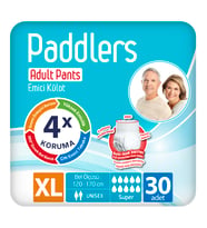 Paddlers Yetişkin Hasta Emici Külot Bez X-Large 30 Adet