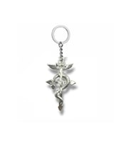 Snake and Cross Unisex Anahtarlık – İnanç, Koruma ve Dönüşüm Temalı Tasarım