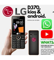 LG D370 WHATSAP WİFİLİ TUŞLU TELEFON (Siyah)