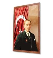 Atatürk Cam Tablo 4 mm Dayanıklı Temperli Cam