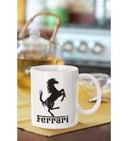 Ferrari Baskılı Porselen Kupa Bardak