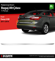 Ford Focus 3 SD Krom Bagaj Alt Çıtası 2011-2014