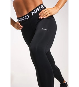 Nike Pro 365 Dri Fit Training Mid Rise Full Length Tight Fit Green Toparlayıcı Tayt Siyah