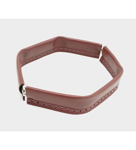 Angel Çanta Aksesuar Bordo Renk Derili Metal Çanta Ağzı 25 Cm