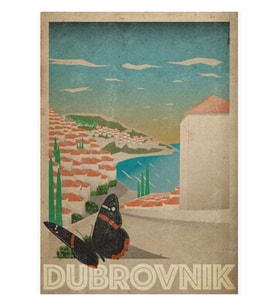 Dubrovnik Tablo Ahşap Poster Dekoratif