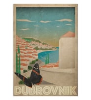 Dubrovnik Tablo Ahşap Poster Dekoratif