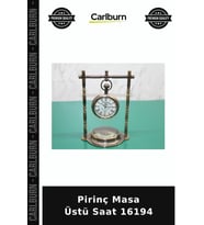 Özel Üretim Dekoratif Ofis Hediye Klasik Aksesuar Pirinç Masa Üstü Saat 16194