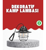 Northcity Çam Kozalağı Gece Işığı - Açık Hava Etkinlikleri İçin Su Geçirmez Retro Kamp Lambası