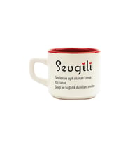 Sevgili Baskılı Kırmızı Venüs Kupa