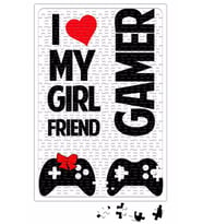 I Love My Girl Friends Gamer Puzzle 240 Parça Yapboz