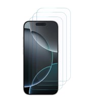 Microsonic Apple iPhone 16 Pro Max Screen Protector Nano Glass Cam Ekran Koruyucu (3`lü Paket) (Şeffaf)
