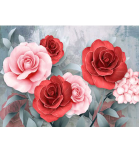 Nova Puzzle 1000 Parça Puzzle - Pembe ve Kırmızı Güller