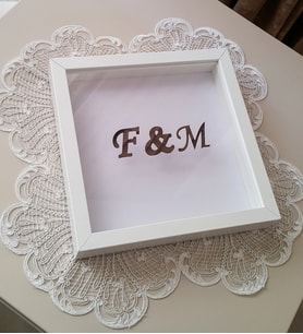 25x25 cm Verda Fotoğrafsız Anı Çerçevesi--Derin Çerçeve-Hediyelik Kişiselleştirilmiş Çerçeve