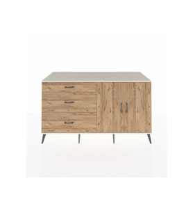 Kronos Konsol 2 Raflı 3 Çekmeceli 2 Kapaklı 176x59x99 Aytaşı-Çam