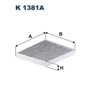 FILTRON K1381A Polen Filtresi (Karbonlu) 87139F4010 97133C5000