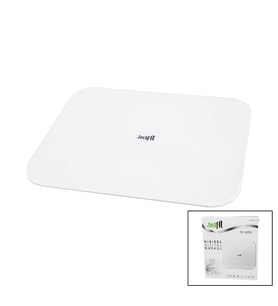 GİZLİ EKRAN -SOFT BEYAZ CAM ZEMİN DİJİTAL BASKÜL TERAZİ 180KG SENSÖR -LED EKRAN -ODA℃ TF-1070 (5365