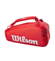 Wilson Super Tour 9lu Kırmızı Tenis Çantası WR8010501001