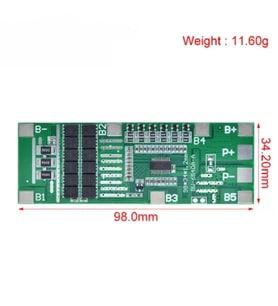 6S 40A Li-ion PCB BMS