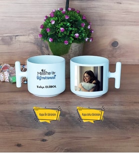 Matematik Öğretmeni Kupa Bardak T Fotoğraflı Matematik Öğretmenine Hediye