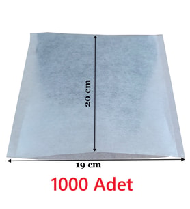 Çay Demleme Filtresi Boş Demlik Poşeti Büyük Endüstriyel Boy Kazan Galoşu Bonesi 19x20 cm 1000 Adet Ev Otel Cafe Horeca