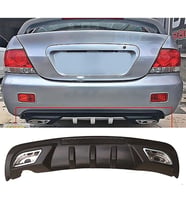 Mitsubishi Lancer Difüzör Difizör Siyah + Kare Egzoz Görünüm C Tip
