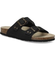 LUMBERJACK JOLİE NU 4FX HAKİKİ DERİ SİYAH COMFORT CASUAL ANATOMİK TERLİK