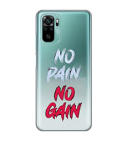 Xiaomi Redmi Note 10 / Note 10S Uyumlu Fitness Tasarımlı Şeffaf Telefon Kılıfı