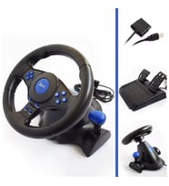 VW9803 Oyun Direksiyon Seti Kablolu PS3 PS2 PC Uyumlu Çift Titreşim Motoru ile Gerçekçi Deneyim