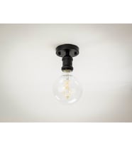 RİOLİGHT RETRO TEKLİ METAL PLOFONYER AVİZE (Siyah)