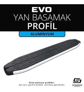 Evo Aluminyum Yan Basamak Profil 183 Cm Etekli 36lık