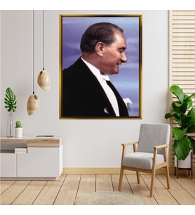 ÇERÇEVELİ ATATÜRK TABLO S136