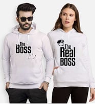 Tshirthane The Boss The Realboss Sevgili Kombinleri Kapüşonlu Kombini (Tek Ürün Fiyatıdır.)