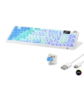 Kablosuz Mekanik Klavye Rgb Switch 95 Tuş - Beyaz Mf1705M