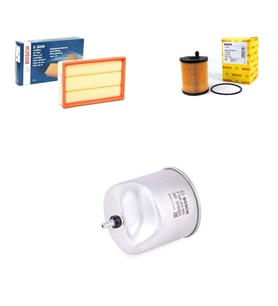 Bosch Filtre Bakım Seti Citroen C5 III 1.6 HDi Dizel 2009+ 112-115 Beygir 9HL 9HR Hava + Yağ f. + Yakıt Filtre Bosch