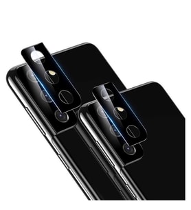 Samsung Galaxy S21 Plus Kamera Lens Cam Koruyucu Full Cam (Siyah)
