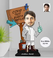 Kişiye Özel Doktor Erkek Ahşap Eco Biblo -5
