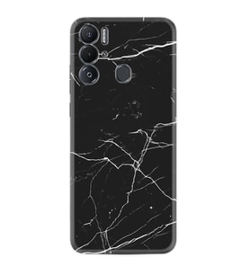 Tecno Pova Neo Kılıf Resimli Desenli Baskılı Silikon Siyah Mermer 1299