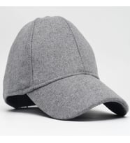 Unisex Gri Kaşe Kumaş Kışlık Kep Şapka