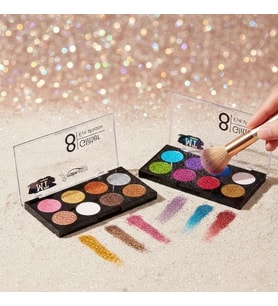 8 Renk Glitter Far Paleti - 2'Li Set