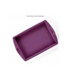Tupperware Mor Silikon Pişirme Kabı Dikdörtgen Özel Seri