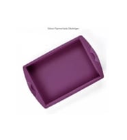 Tupperware Mor Silikon Pişirme Kabı Dikdörtgen Özel Seri