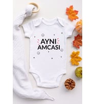 Aynı Amcası Desenli Kısa Kol Unisex Body