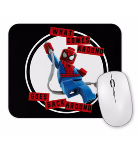Spidey What Comes Around Lyric Featuring Spiderman Mouse Pad
