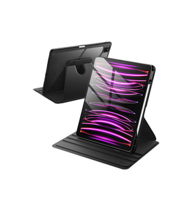 iPad Pro 11 inç 2024 M4 Çipli 360 Derece Dönebilen Standlı Pino iPad Tablet Kılıfı