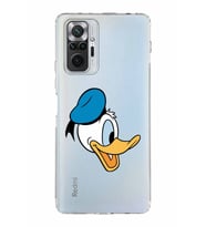 Xiaomi Redmi Note 10 Pro 4G  Kamera Korumalı Kapak Donald Duck Tasarımlı Şeffaf  Kılıf