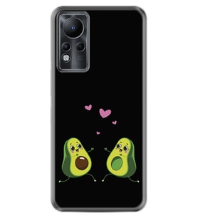 INFINIX Note 11 Pro Note 10 Hot 9 Play Kılıf Desemli Silikon Aşık Avokadolar 1642