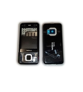 Nokia N81 Kasa Kapak Tuş Takımı N81 Uyumlu Siyah Renk Orta Kasa Ön Kapak Arka Kapak Tuş Takımı