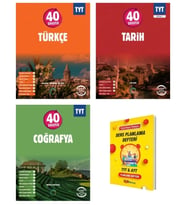 TYT 40 Seans Türkçe Tarih ve Coğrafya Sözel 3lü Set