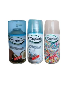 Tropicana Air Freshener Oda Kokusu Coconut Hindistan Ceviz Soft Bubble Gum Oda Sprey 260 Ml X 3 Adet