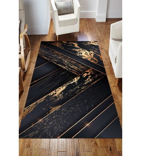 Dijital Kaymaz Taban Yıkanabilir Salon Halısı Mutfak Halısı Koridor Halısı Yolluk ND-HS-275 (Çok Renkli)